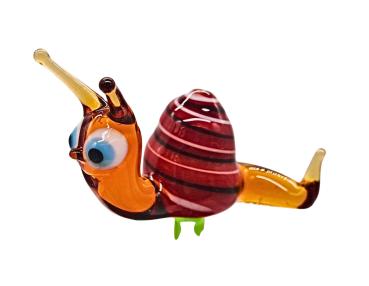 Pflanzenstecker, Schnecke (rot)